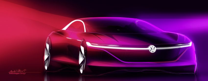 Volkswagen I.D. Vizzion 概念车亮相日内瓦车展，没有方向盘、完全不需要司机的纯电动旗舰房车，2022年实现量产 60660