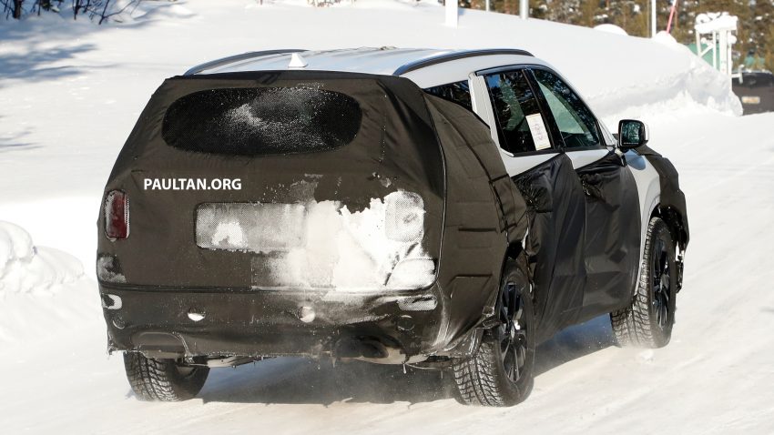 谍照：Hyundai 全新大型八人座SUV雪地测试被捕获 65418