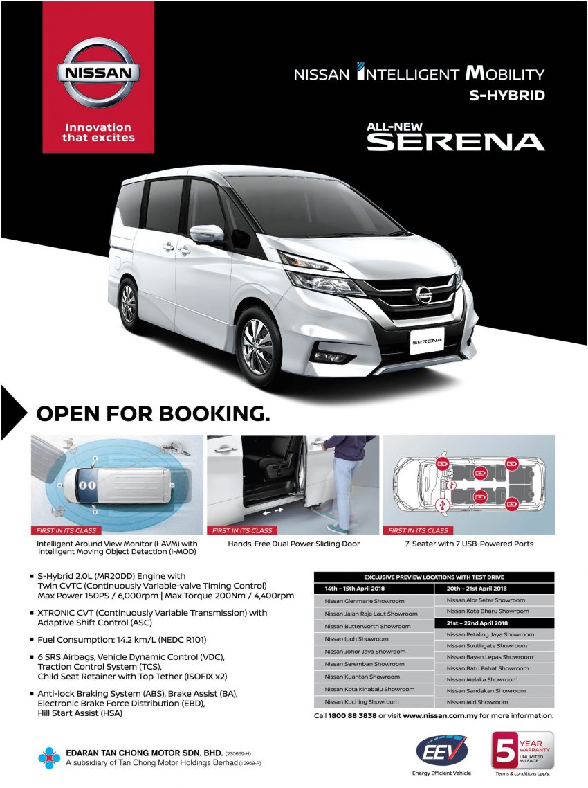全新 Nissan Serena S-Hybrid 本地开放预订, 5月正式开售 64576