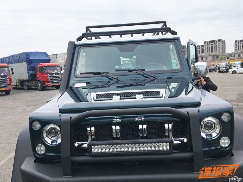 山寨版 AMG G63？北汽 BJ80 6×6 皮卡版, 北京车展亮相 66777