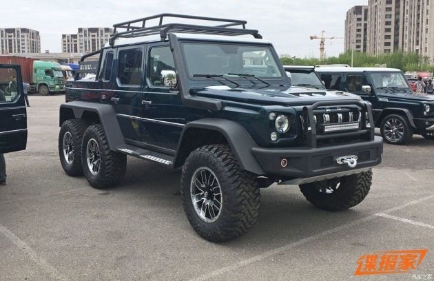 山寨版 AMG G63？北汽 BJ80 6×6 皮卡版, 北京车展亮相