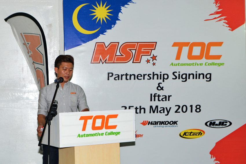 MSF 与 TOC 汽车学院合作，共同推广本地赛车运动项目 69182