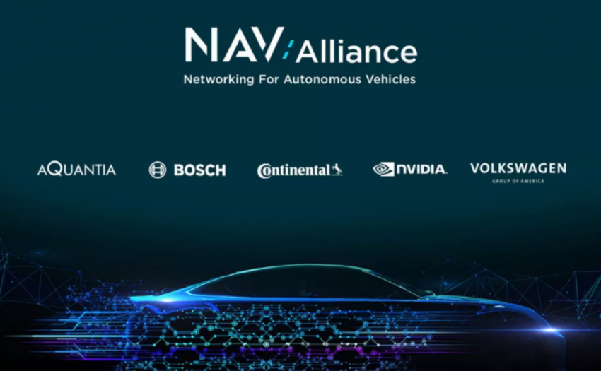 Volkswagen 与 Bosch、Nvidia、Continental、Aquantia 四家供应商签约合作，共组成自动驾驶汽车网络联盟 71025
