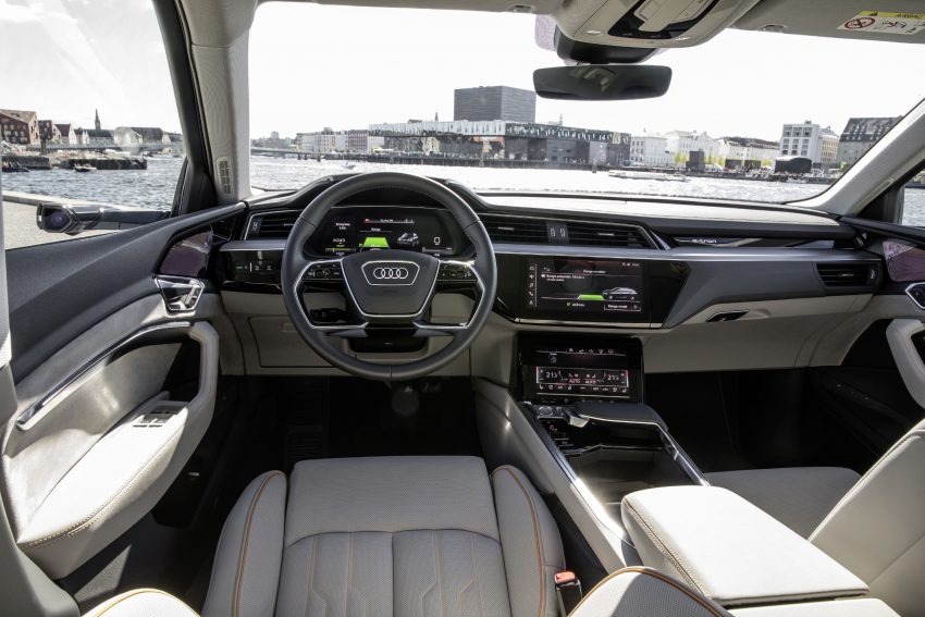 首见量产版电子后视镜，Audi e-tron 纯电动SUV内饰官图 71504
