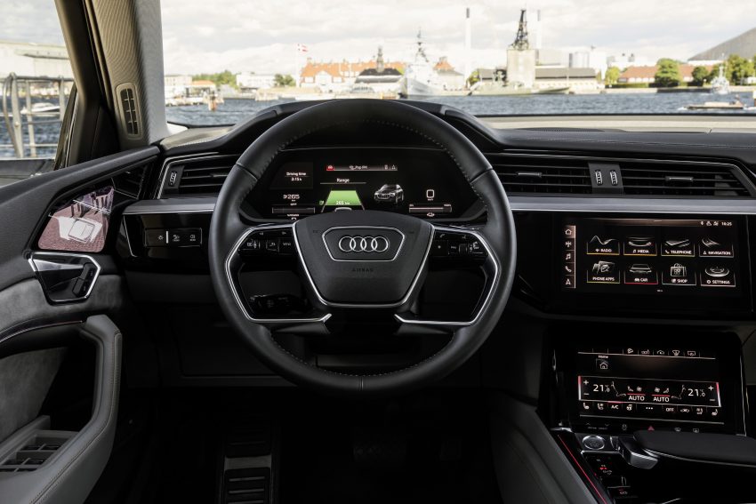 首见量产版电子后视镜，Audi e-tron 纯电动SUV内饰官图 71505