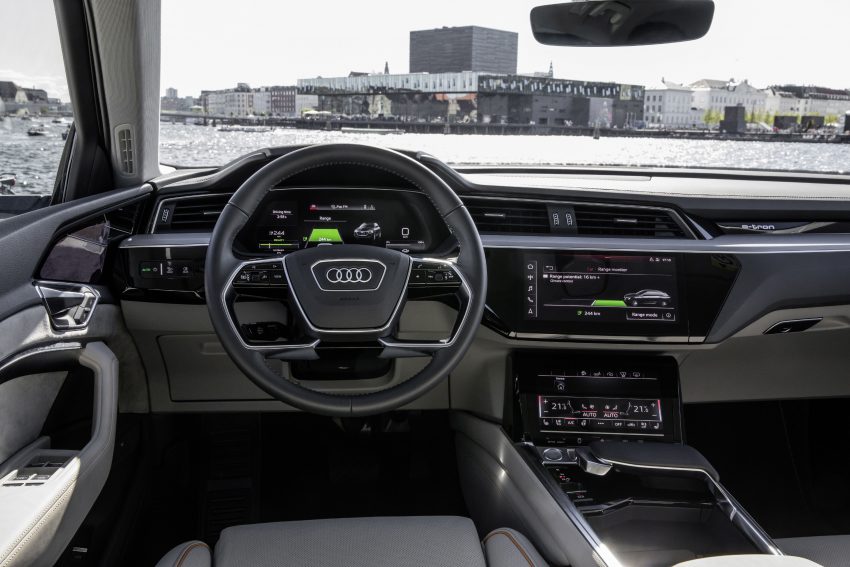 首见量产版电子后视镜，Audi e-tron 纯电动SUV内饰官图 71506