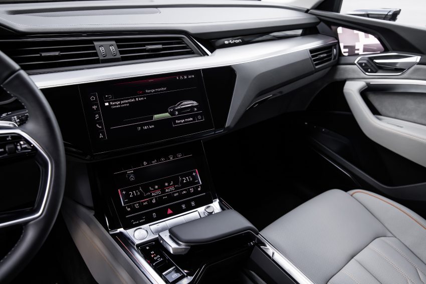 首见量产版电子后视镜，Audi e-tron 纯电动SUV内饰官图 71510