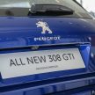 Peugeot 308 GTI 现身陈列室, 近期发布, 预估价RM 200K