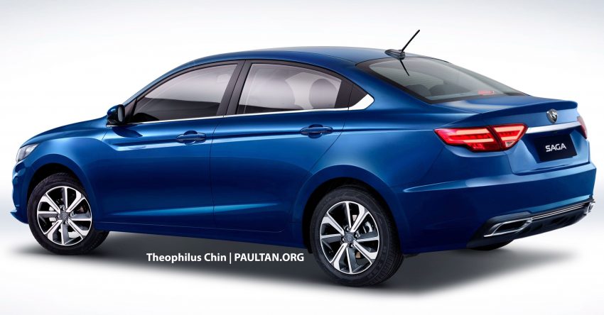 PS达人出手, 全新 Proton Saga 构想图, 基于吉利BMA底盘 73222