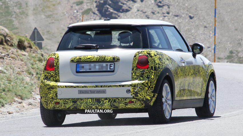 纯电动版 MINI Cooper 欧洲测试被抓拍，明年正式投产 74339