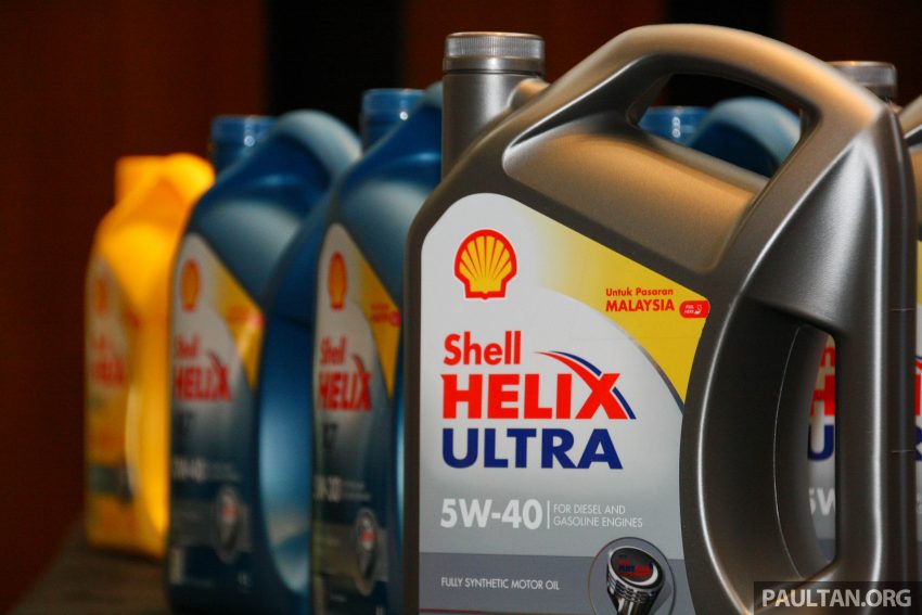 出招对付仿冒品，Shell Malaysia 推介新包装的汽车引擎润滑油，注明专供本地市场使用，可撕开罐装贴纸查询QR码 77049
