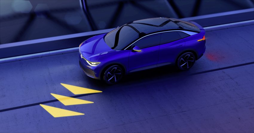 可与道路使用者交流，Volkswagen 研发智能车灯照明技术 79043