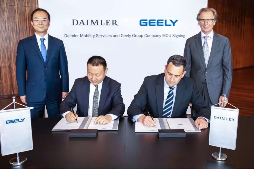 放眼高端专车出行，吉利与 Daimler 于中国共组合资公司 79338