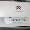 Citroen C3 Aircross 现身大马陈列室，搭载1.2L涡轮引擎