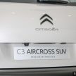 Citroen C3 Aircross 本地正式开售，入门SUV售价11.6万