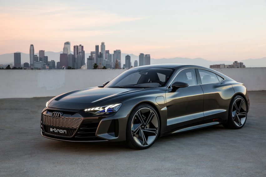 Audi e-tron GT 概念车洛杉矶车展亮相，纯电动582匹马力 83800