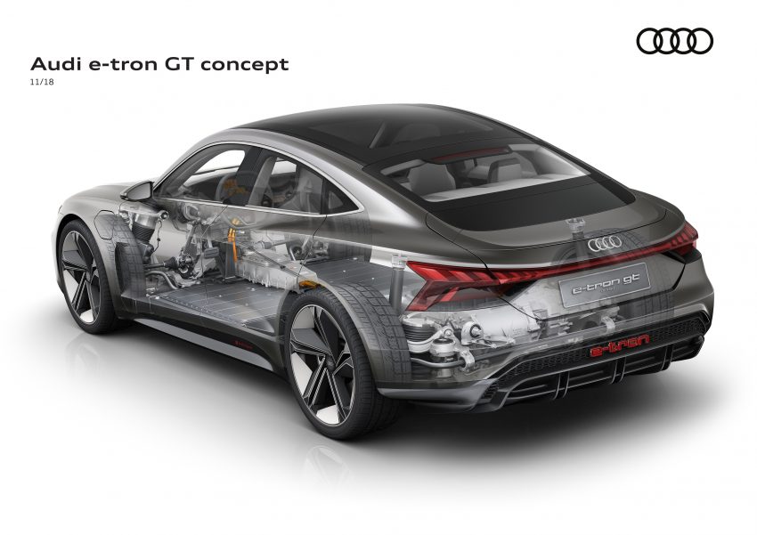 Audi e-tron GT 概念车洛杉矶车展亮相，纯电动582匹马力 83816