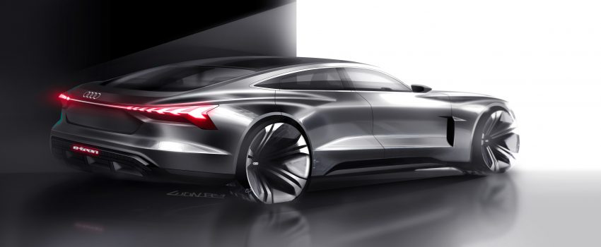 Audi e-tron GT 概念车洛杉矶车展亮相，纯电动582匹马力 83823
