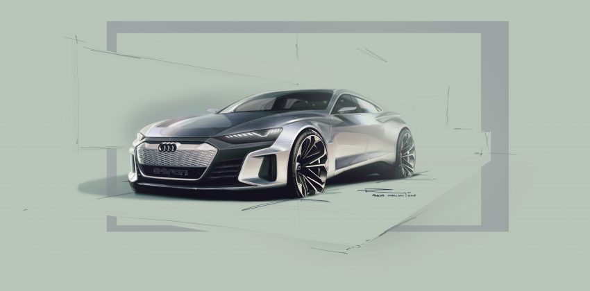 Audi e-tron GT 概念车洛杉矶车展亮相，纯电动582匹马力 83825