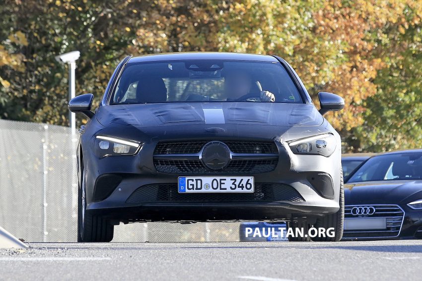 谍照：全新 C118 Mercedes-Benz CLA 无迷彩路测被捕获 81500