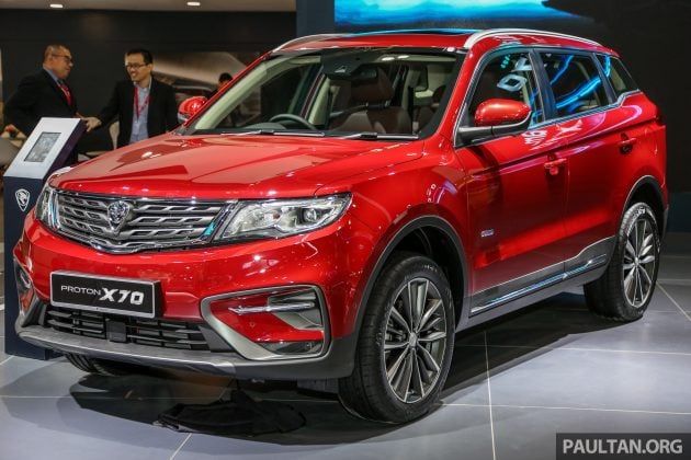 2018 Proton X70 SUV，四个等级完整规格列表详细看