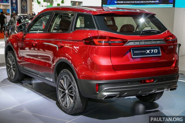 2018 Proton X70 SUV，四个等级完整规格列表详细看