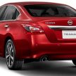 小改款 Nissan Teana 泰国上市，入门售价从RM169K起