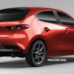 PS大神再出手, 基于全新魂动设计, 新一代 Mazda 2 绘制图