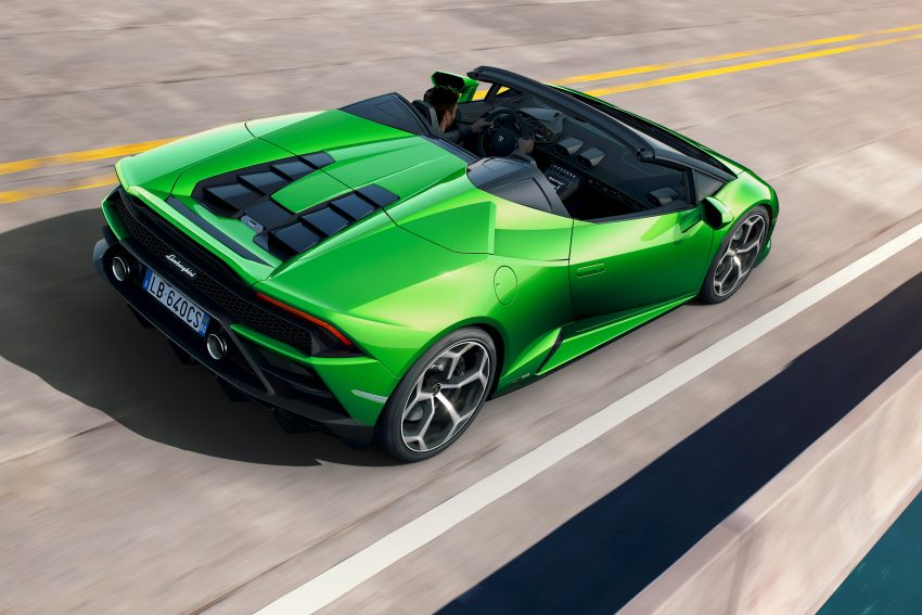 敞篷版 Lamborghini Huracan Evo Spyder ，3.1秒破百 88974