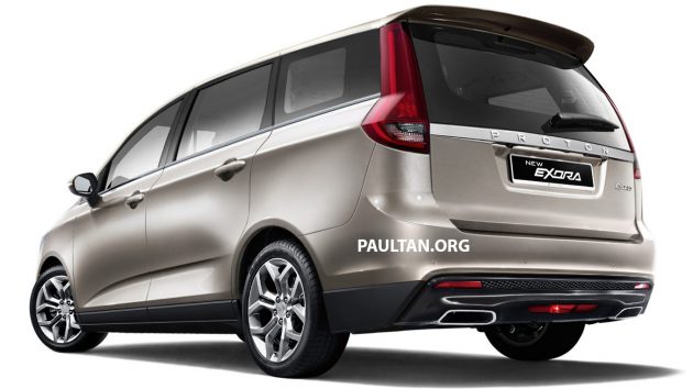 2020 Proton Exora 小改款构想图，新家族式设计的面貌