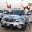远征中国杭州吉利总部的 Proton X70 车队路途进展顺利