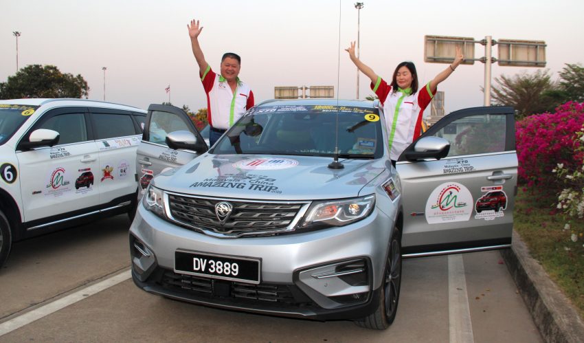 远征中国杭州吉利总部的 Proton X70 车队路途进展顺利 90712