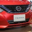 Nissan Teana 小改款现身泰国车展，当地价格RM 171K起