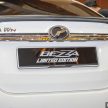 Perodua Bezza Limited Edition 限量50辆发布, 售价4.5万