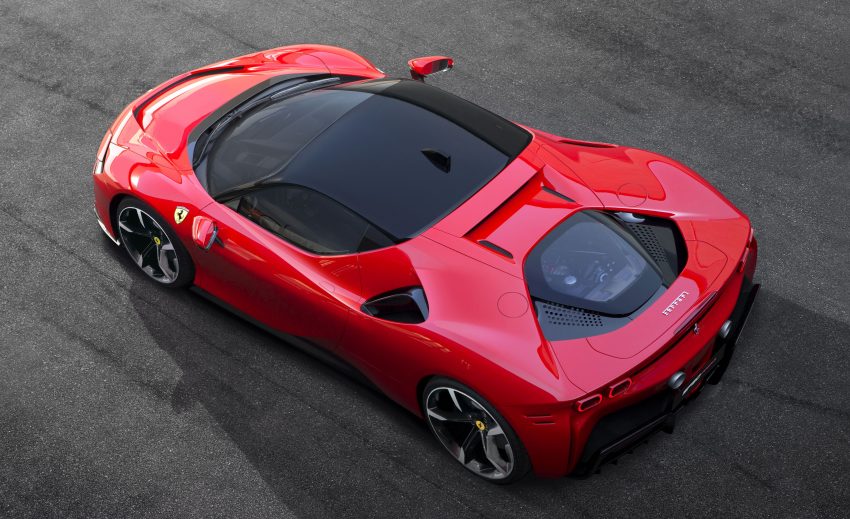 法拉利首款插电混动超跑诞生！Ferrari SF90 Stradale － 3.9升V8引擎＋三具电动马达，1,000匹马力，2.5秒破百！ 96684