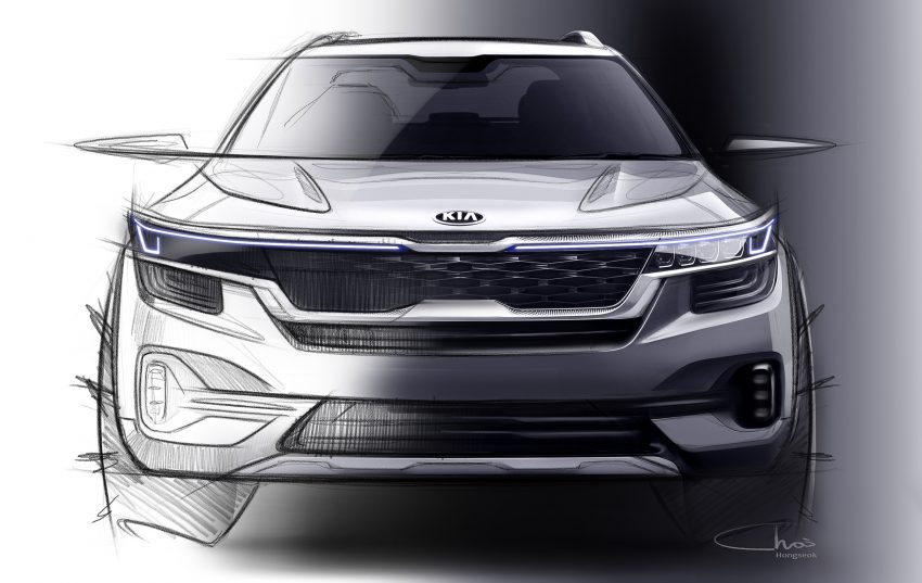 原厂释出设计草绘图，Kia 即将推出全新入门级小型 SUV 95255
