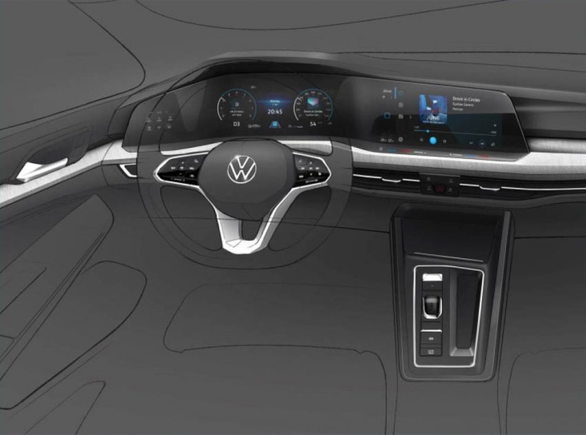 内饰谍照曝光，Mk8 Volkswagen Golf 确定今年10月亮相 95511
