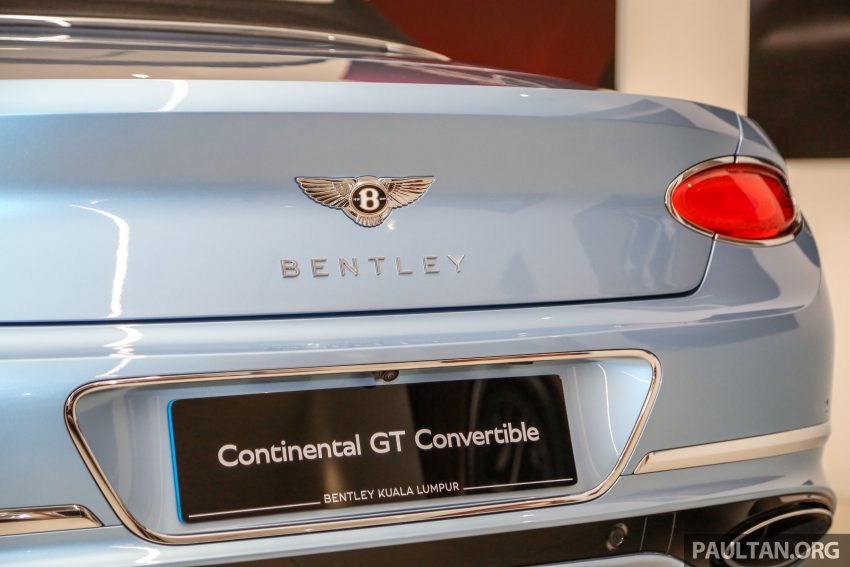 Bentley Continental GT Convertible 敞篷版本地开放预览，626 Hp／900 Nm，3.8秒破百，最低从224万令吉起 99113