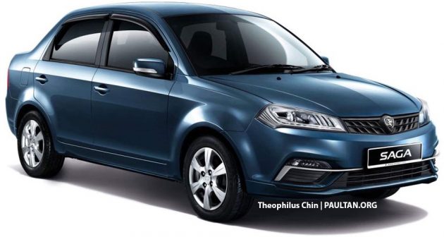 基于 Saga FLX 绘制，2019 Proton Saga 小改款构想图