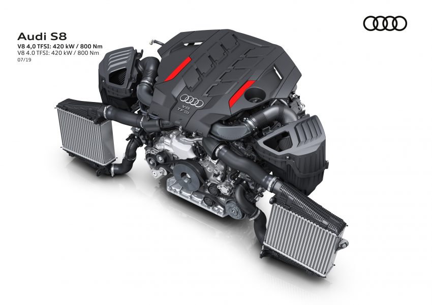 全新 Audi S8 官图对外发布, V8轻混动引擎, 563匹马力 99793