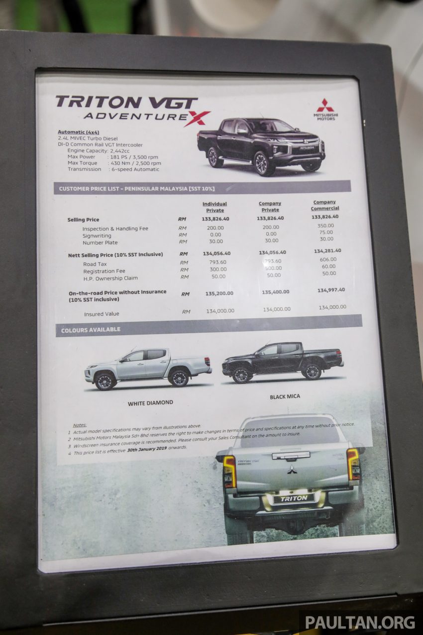 加料不加价！Mitsubishi Triton VGT Adventure X 顶级版现已加配 ‘Flying Sports Bar’，价格保持不变售RM135k 103411