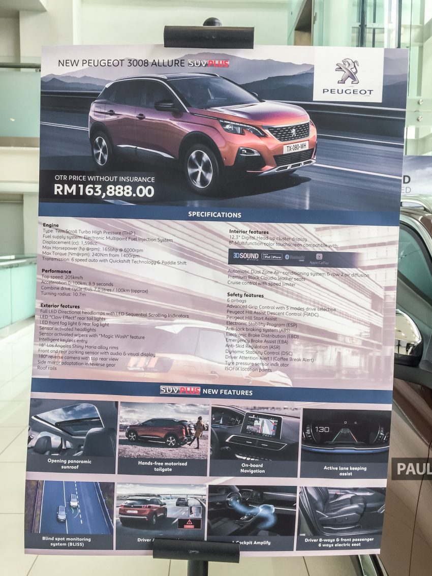本地组装的 Peugeot 3008 正式在本地上市，RM150k起 104051