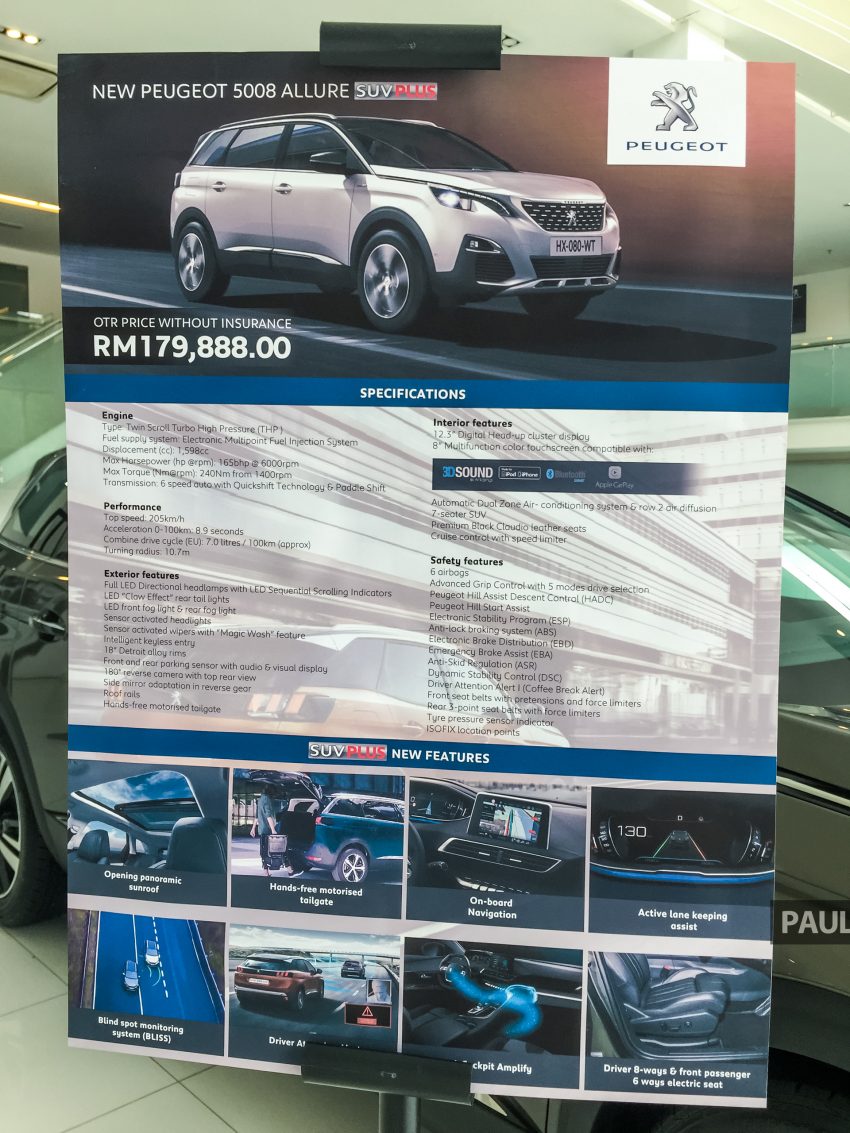 Peugeot 5008 本地组装版正式发布，售价从RM166k起 104169