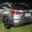 Lexus RX 小改款本地发布，共有三个等级，从RM400k起