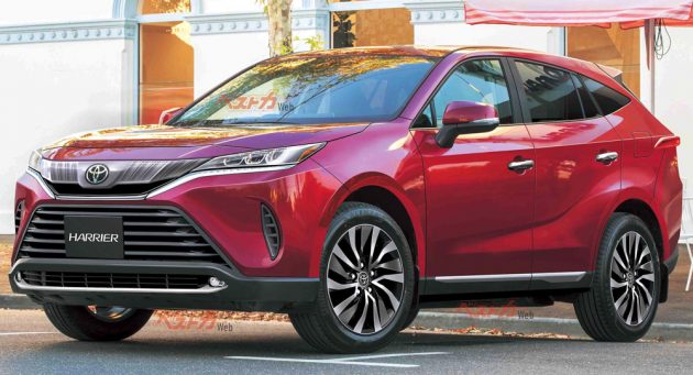 日媒发布下一代 Toyota Harrier 假想图, 改为Coupe SUV?