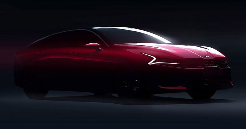 原厂发布下一代 Kia Optima 设计图，改为四门Coupe跑房 109417