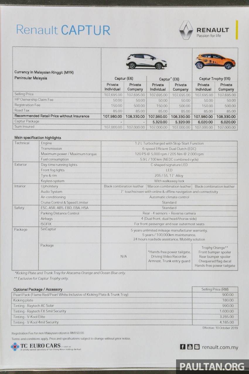 新车图集: Renault Captur Trophy, 新等级入列售价11.4万 108127