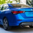 全新大改款 Nissan Sentra 洛杉矶车展亮相，配备比中国版 Sylphy 还要丰富，换装2.0升引擎，明年开始在北美交付