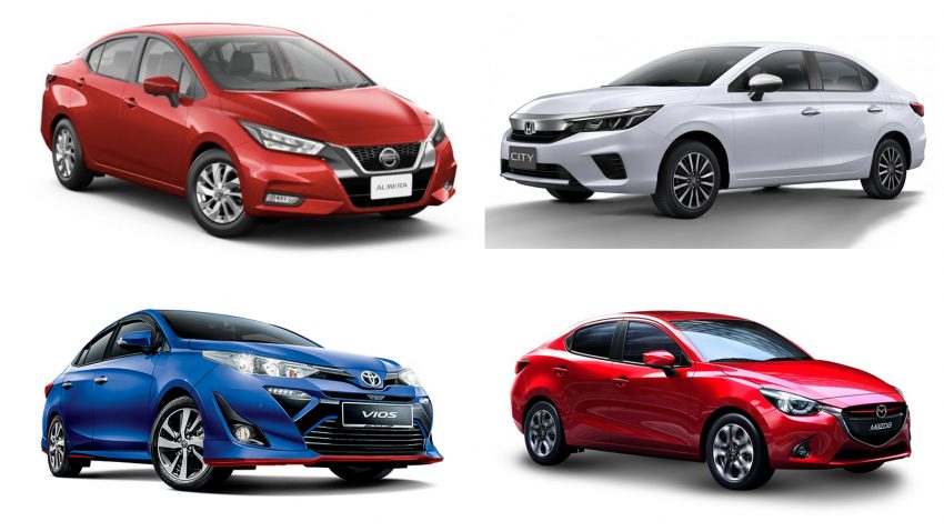 全新 Honda City 对比全新 Nissan Almera, 还有本地的Toyota Vios 和 Mazda 2 各项规格数据与安全配备逐一看 111746