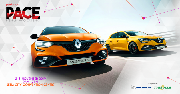 Renault Megane R.S. 280 CUP 现可通过 Renault 签订计划开回家，每月只需 RM 3,999！本周末 PACE 2019 亮相